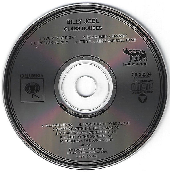 Glass Houses - Billy Joel (1997) (Used)