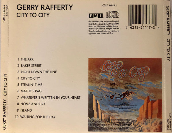 City To City - Gerry Rafferty (-) (Used)