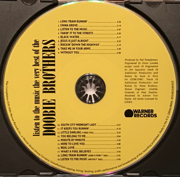 Listen To The Music: The Very Best Of The Doobie Brothers - The Doobie Brothers (-) (Used)