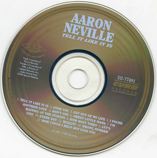 Tell It Like It Is - Aaron Neville (1991) (Used)