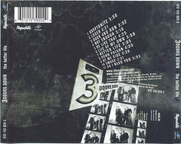 The Better Life - 3 Doors Down (-) (Used)