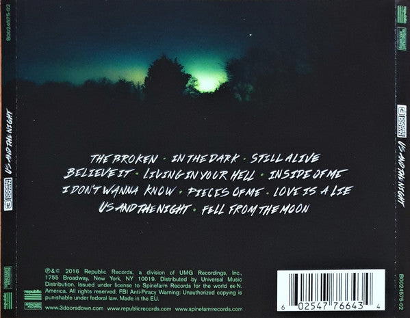 Us And The Night - 3 Doors Down (2016) (Used)