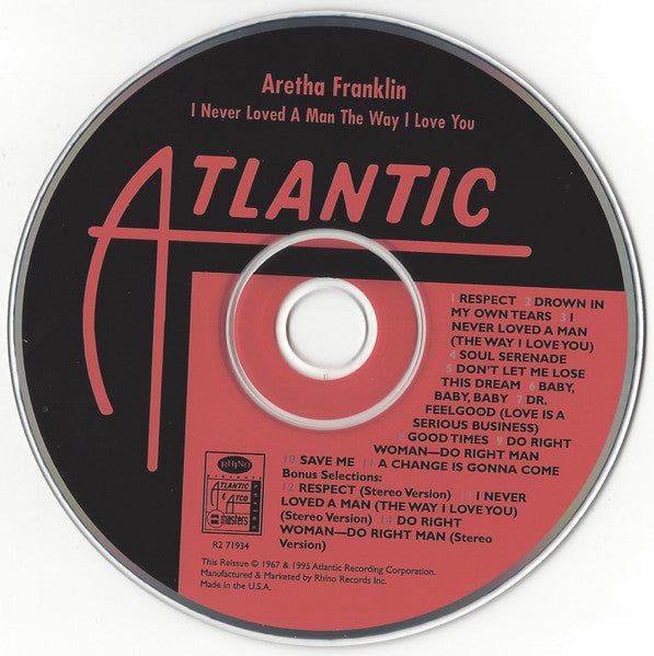 I Never Loved A Man The Way I Love You - Aretha Franklin (-) (Used)