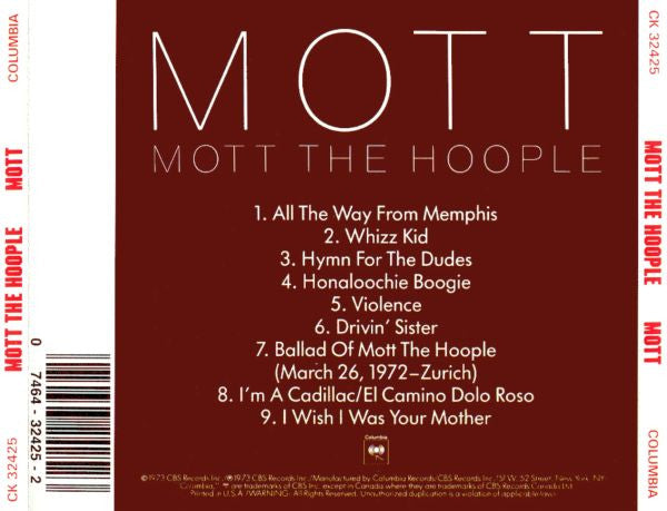 Mott - Mott The Hoople (-) (Used)