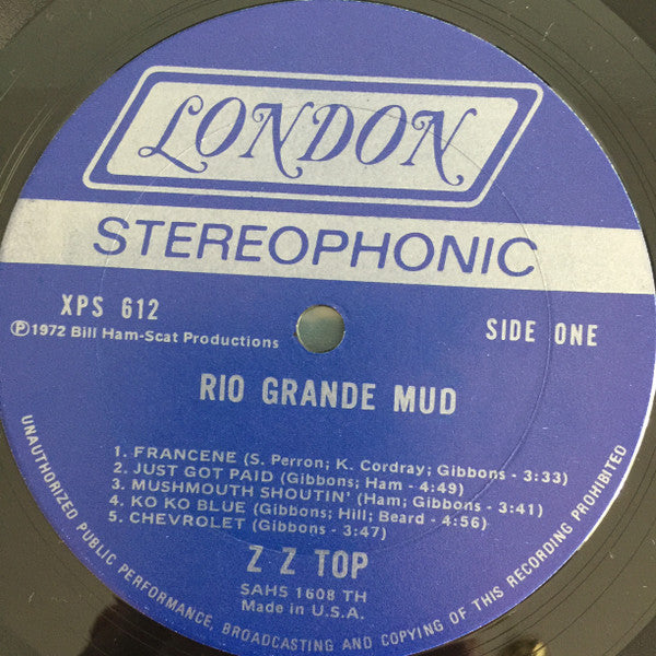 Rio Grande Mud - ZZ Top (1972) (Used)