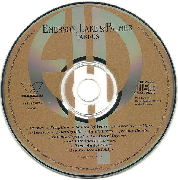 Tarkus - Emerson, Lake & Palmer (1993) (Used)