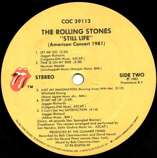 Still Life (American Concert 1981) - The Rolling Stones (1982) (Used)