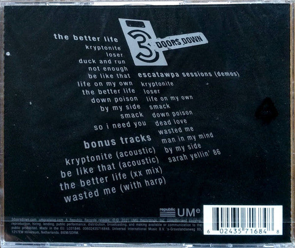 The Better Life (20th Anniversary Edition) - 3 Doors Down (2021) (Used) Ph