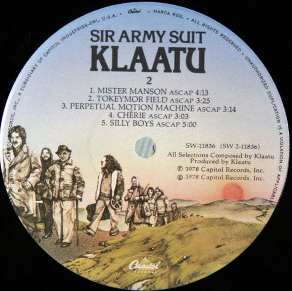 Sir Army Suit - Klaatu (1978) (Used)