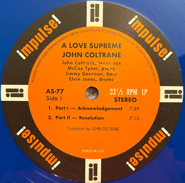 A Love Supreme - John Coltrane (2021) (Used)