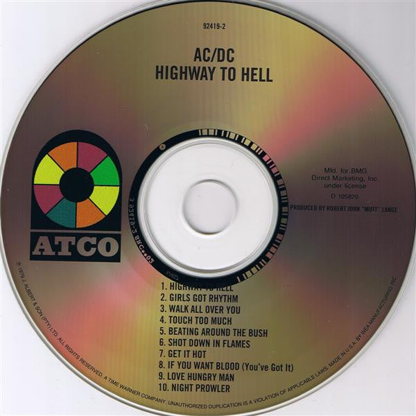Highway To Hell - AC/DC (1994) (Used)