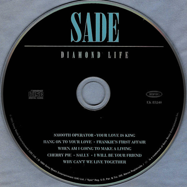 Diamond Life - Sade (-) (Used)