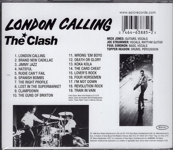 London Calling - The Clash (-) (Used) Ph