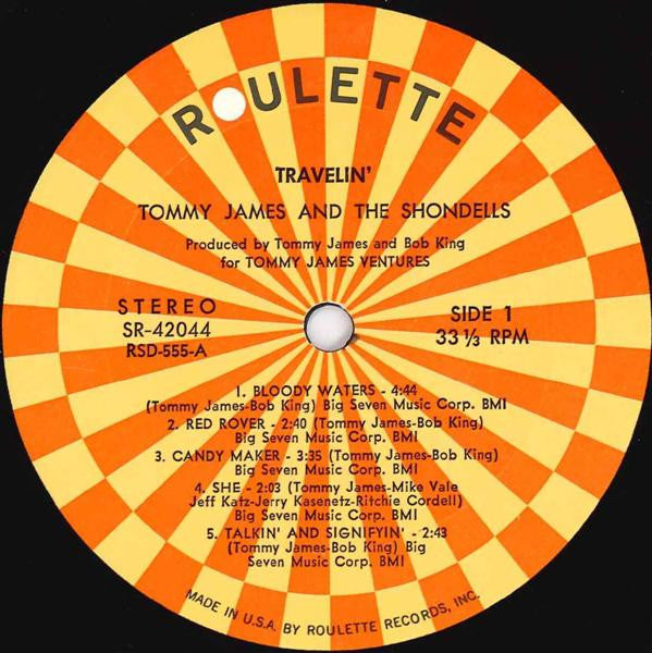 Travelin' - Tommy James And The Shondells (1970) (Used)