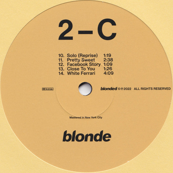Blonde - Frank Ocean (2022) (New) (Used)