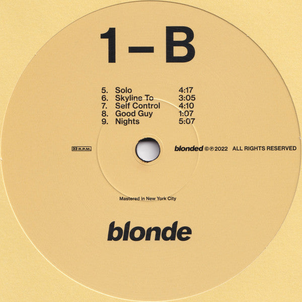 Blonde - Frank Ocean (2022) (New) (Used)