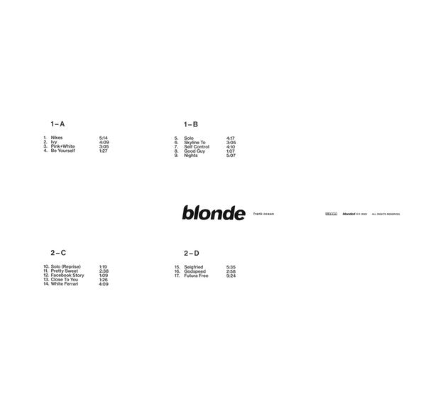 Blonde - Frank Ocean (2022) (New) (Used)