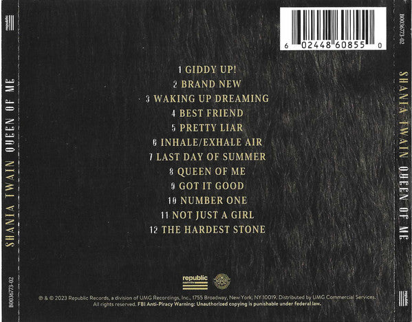 Queen Of Me - Shania Twain (2023) (Used)