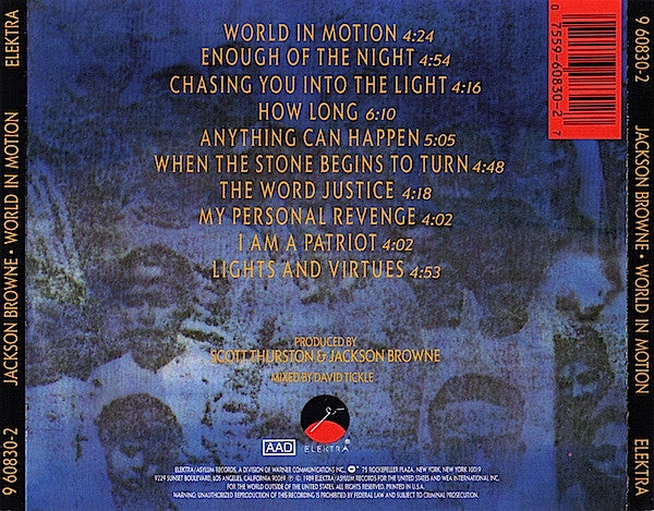 World In Motion - Jackson Browne (1989) (Used)
