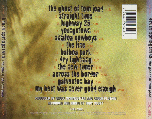 The Ghost Of Tom Joad - Bruce Springsteen (1995) (Used)