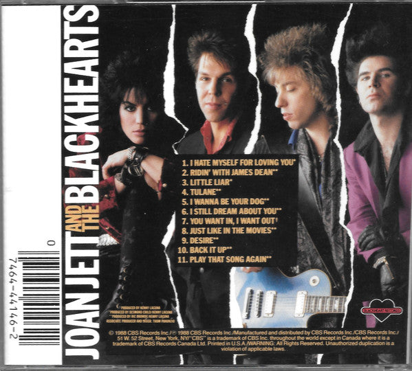 Up Your Alley - Joan Jett & The Blackhearts (-) (Used) Ph