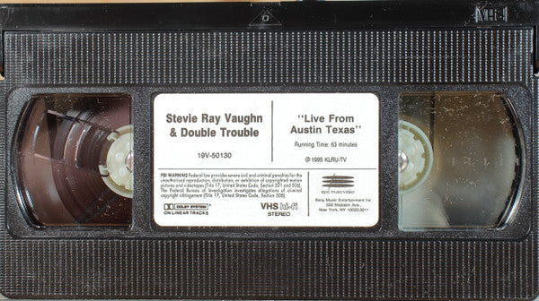 Live From Austin, Texas - Stevie Ray Vaughan And Double Trouble (1995) (Used)