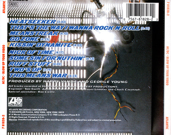 Blow Up Your Video - AC/DC (1988) (Used)
