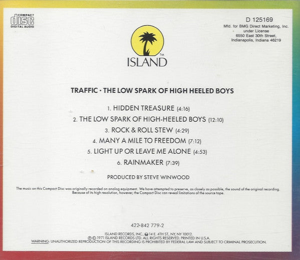 The Low Spark Of High Heeled Boys - Traffic (-) (Used)