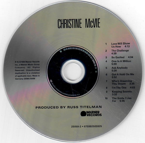 Christine McVie - Christine McVie (2020) (Used)