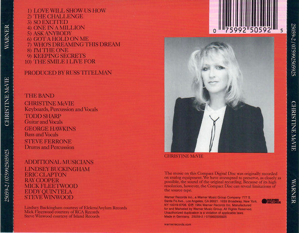 Christine McVie - Christine McVie (2020) (Used)