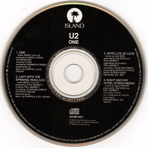 One - U2 (1992) (Used)