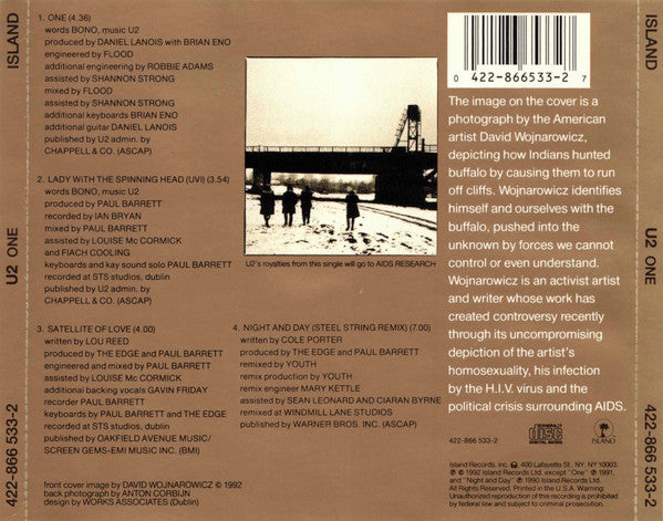One - U2 (1992) (Used)