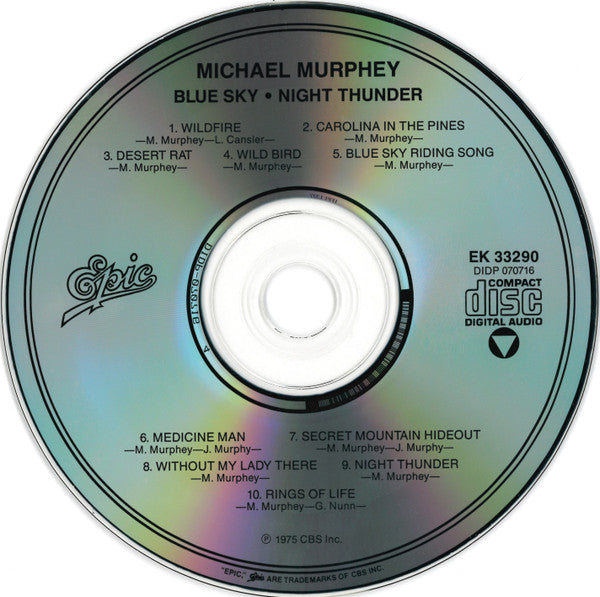 Blue Sky • Night Thunder - Michael Murphy (-) (Used)