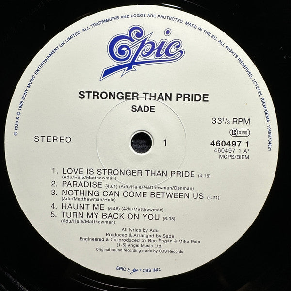 Stronger Than Pride - Sade (2024) (Used)