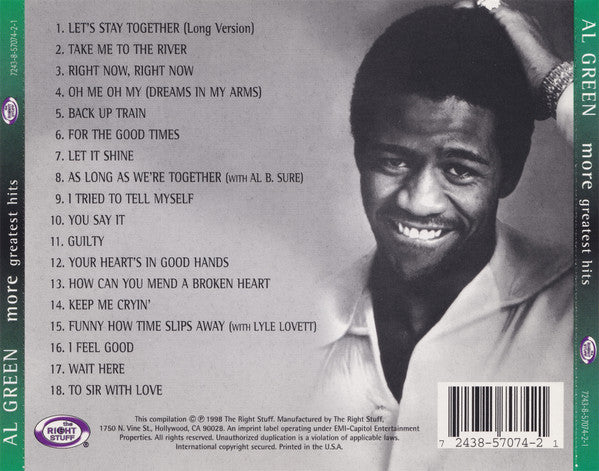 More Greatest Hits - Al Green (1998) (Used)