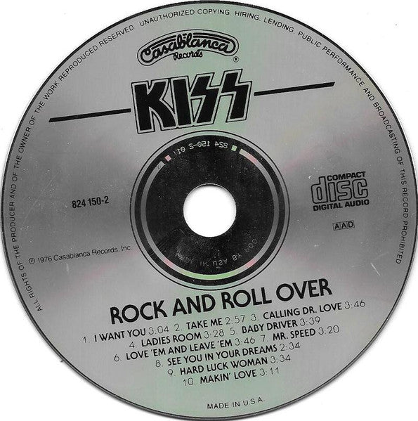 Rock And Roll Over - Kiss (1987) (Used)