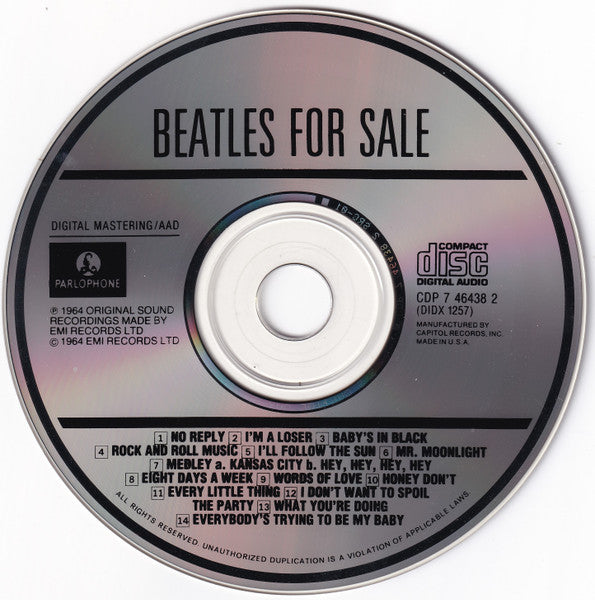 Beatles For Sale - The Beatles (1987) (Used)
