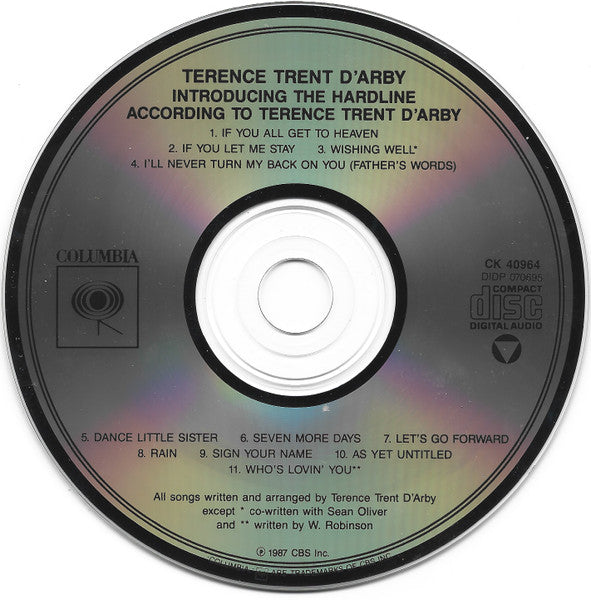 Introducing The Hardline According To Terence Trent D'Arby - Terence Trent D'Arby (-) (Used)