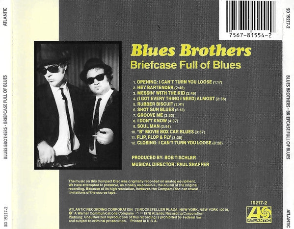 Briefcase Full Of Blues - The Blues Brothers (1988) (Used)