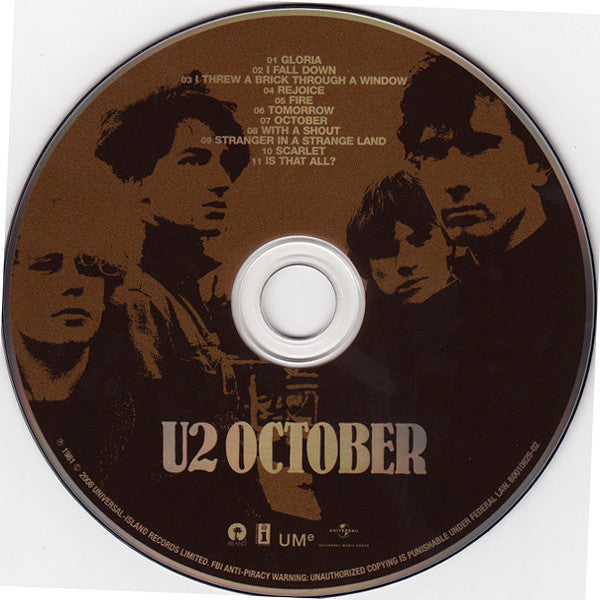 October - U2 (2008) (Used)