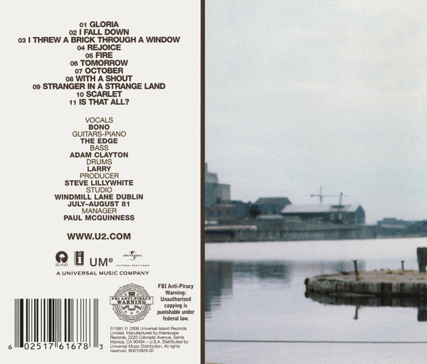 October - U2 (2008) (Used)