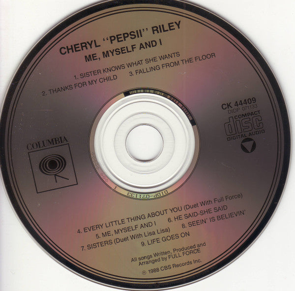 Me Myself And I - Cheryl Pepsii Riley (1988) (Used)