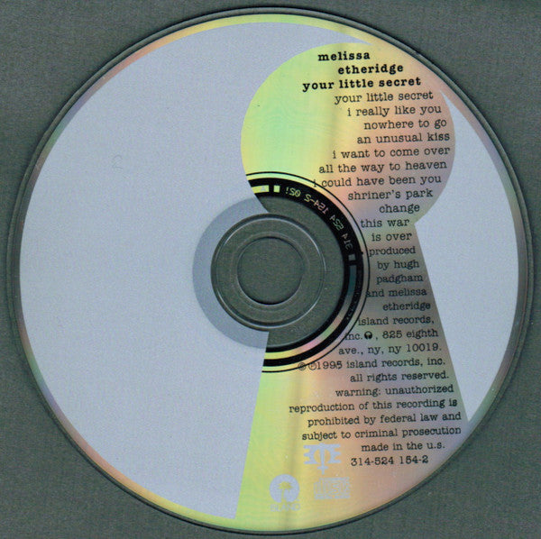 Your Little Secret - Melissa Etheridge (1995) (Used)