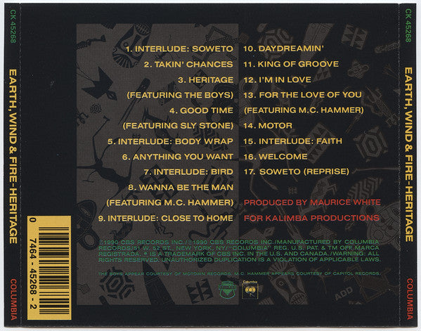 Heritage - Earth, Wind & Fire (1990) (Used)