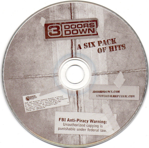 A Six Pack Of Hits - 3 Doors Down (2008) (Used)