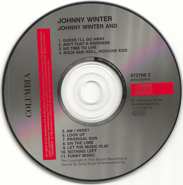 Johnny Winter And - Johnny Winter And (-) (Used)