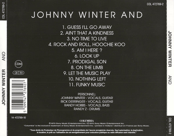 Johnny Winter And - Johnny Winter And (-) (Used)