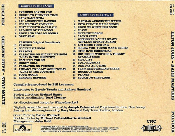 Rare Masters - Elton John (-) (Used)