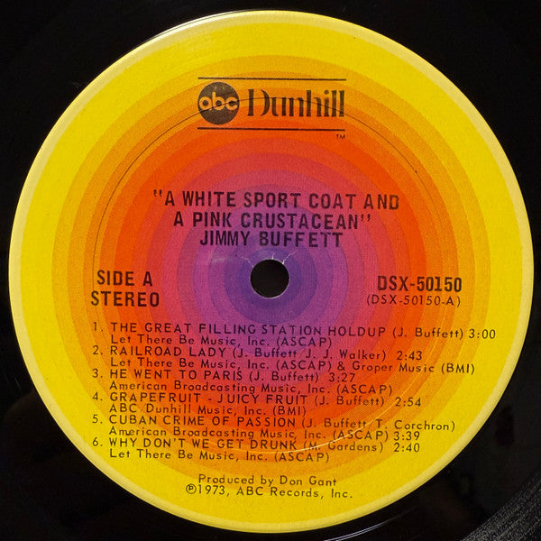 A White Sport Coat And A Pink Crustacean - Jimmy Buffett (1975) (Used)