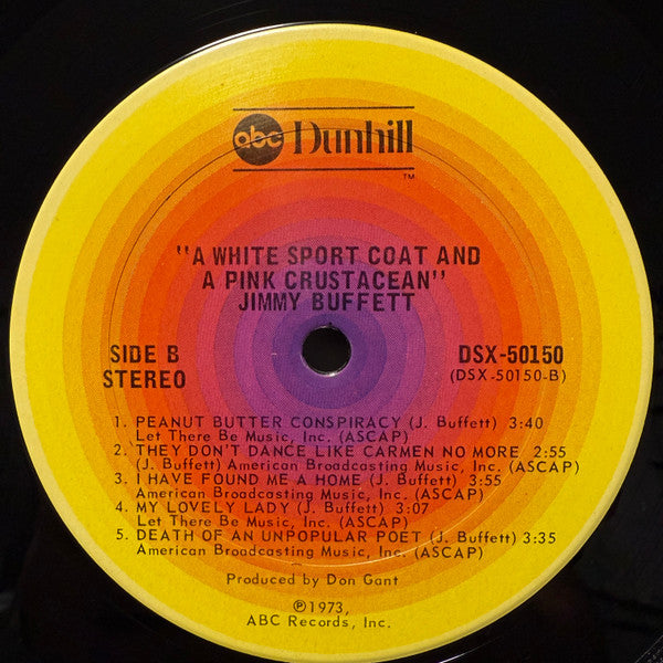 A White Sport Coat And A Pink Crustacean - Jimmy Buffett (1975) (Used)